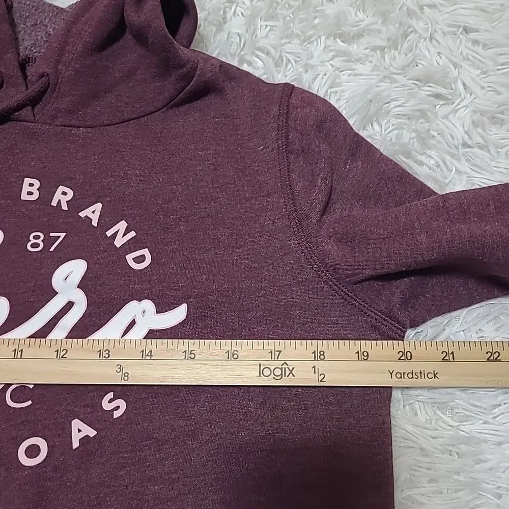 Aeropostale Hoodie Womens Size Small Cotton Blend New York Purple